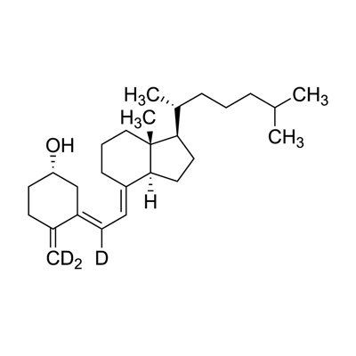 Vitamin D₃ (cholecalciferol) (6,19,19-D₃, 97%) 1000 µg/mL in ethanol, CP 97%